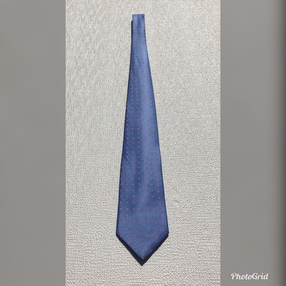 Brooks Brothers Blue with Red Polka Dots Tie - Picture 2 of 6